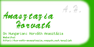 anasztazia horvath business card